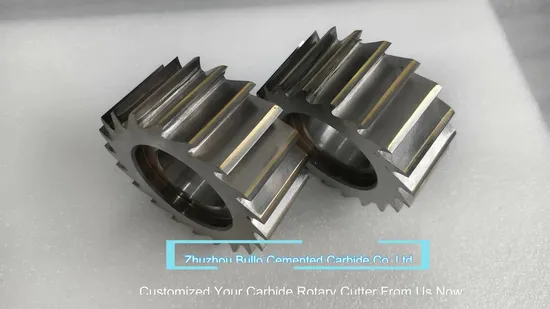 High Precision Gear Hobbing Cutter Solid Carbide & HSS